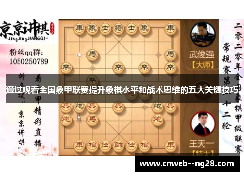 通过观看全国象甲联赛提升象棋水平和战术思维的五大关键技巧